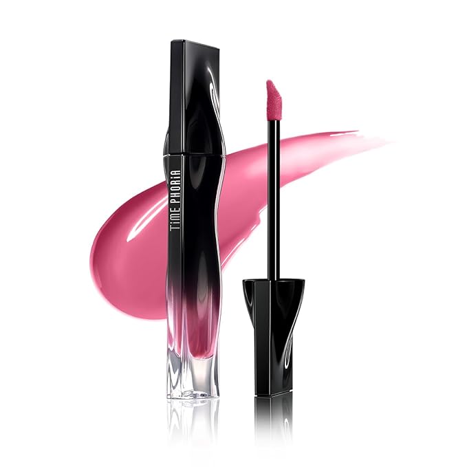 Stellar Dust Lip Stain 03, Waterproof Transfer-Proof Lip Gloss, Cool Tone Pink Tinted Glossy Finish, High-Pigment Vibrant Color, Hydrating Lightweight Long-Lasting Lip Makeup for Women