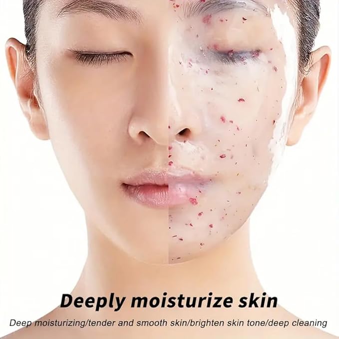Jelly Mask for Facials Professional, Hydrating & Moisturizing Peel-Off Natural Gel Face Mask SkinCare, Professional Spa Use Jelly Face Masks, Deep Hydration (Lavender+Rose)