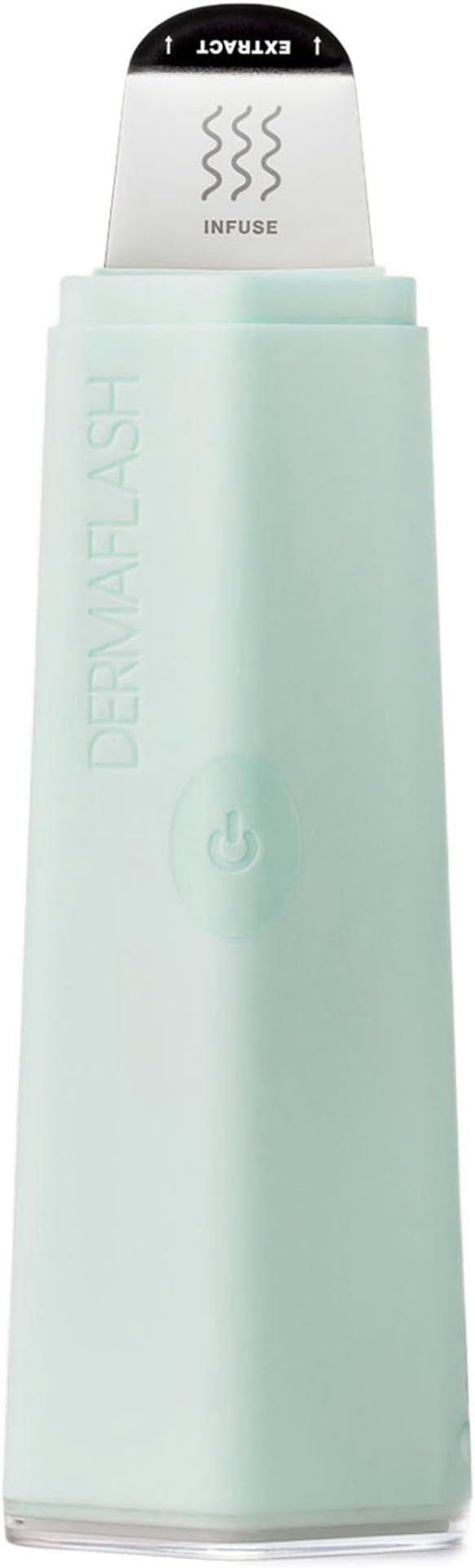 DERMAFLASH DERMAPORE+ Skin Care Device, Ultrasonic 2-in-1 Pore Extractor and Skincare Infuser, Seafoam