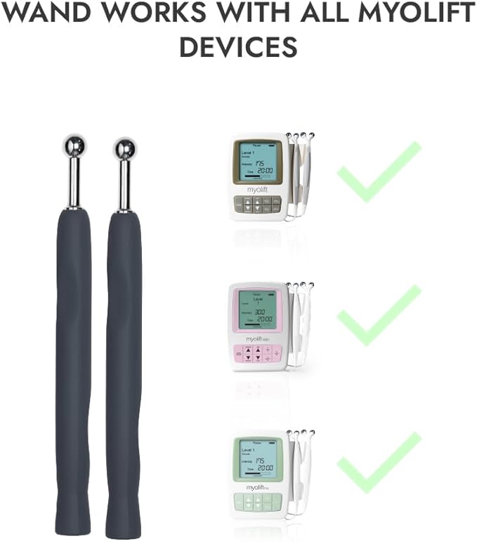 7E Wellness MyoLift Mini + Precision Wand Kit – Microcurrent Device & Accessory Set for Full-Face & Targeted Treatments, Enhanced Conductivity, Skin Comfort & Firmness – Works with Restore & Renu Gels