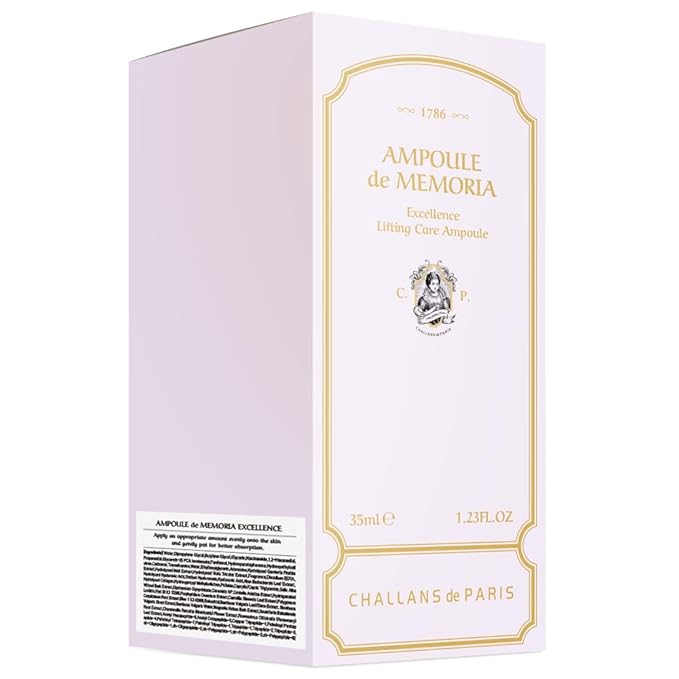 [CHALLANS de PARIS] Ampoule de Memoria Excellence – Bakuchiol Hydrating Ampoule for Skin Firmness & Moisture Care, Korean Skincare 1.23 fl. oz