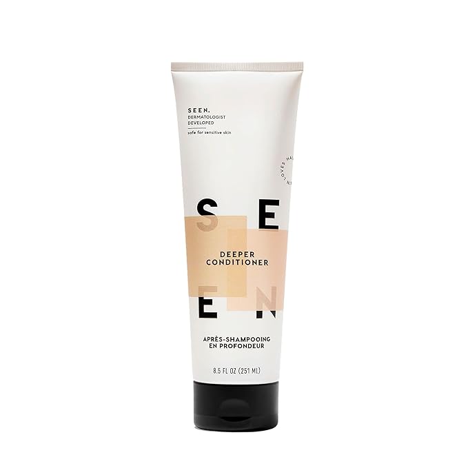 SEEN Deeper Conditioner - Scented - Non-Comedogenic & Hair Conditioner- Dermatologist-Developed - Safe for Sensitive & Acne Prone Skin
