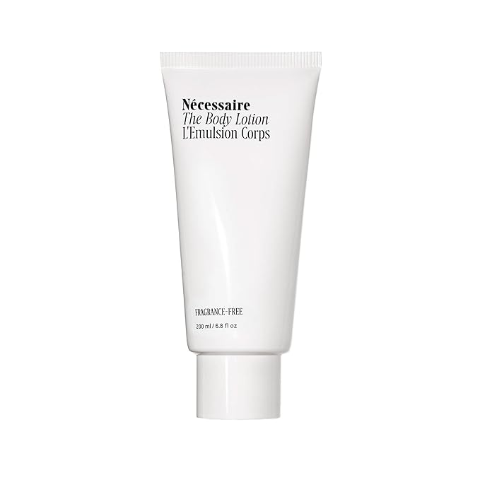 Nécessaire The Body Lotion Fragrance-Free - Multi-Peptide Moisturizer - Firming Body Lotion for Women + Men. 2.5% Niacinamide. Non-Comedogenic + Hypoallergenic for Sensitive Skin– 200 ml/6.8 fl oz