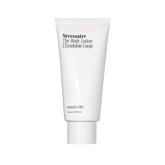 Nécessaire The Body Lotion Fragrance-Free - Multi-Peptide Moisturizer - Firming Body Lotion for Women + Men. 2.5% Niacinamide. Non-Comedogenic + Hypoallergenic for Sensitive Skin– 200 ml/6.8 fl oz