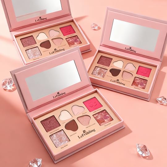 All in one Full Size Travel-Friendly Baked Makeup Palette,High Pigmented Long Lasting, glitter Shimmer Matte,Bronzer Blush Highlighter and Eyeshadows