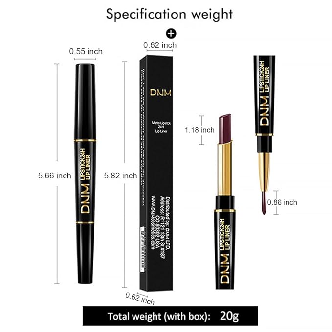evpct 1Pcs Ruby Red Lip Liner and Lipstick Set Kit for Women Matte Lips Kit with Lip Liner Lip Stains Long Lasting Waterproof 24 Hour Lipstick and Lip Liners Combo Lipliners Pencil Set 14#