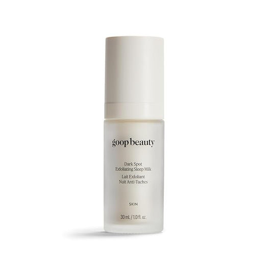 goop Beauty Sleep Milk Serum | Intense Face Exfoliator to Smooth Uneven Texture, Wrinkles, & Pores | Glycolic Acid & Hyaluronic Serum | Dark Spot Corrector | 1 fl oz