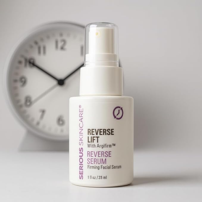 Reverse Lift Firming Facial Serum, Visibly Firm, Tone & Tighten Skin, Hydrating Anti-Aging Peptides, Reduce Wrinkles, Sagging Face and Neck, Serious Skincare, 1 oz