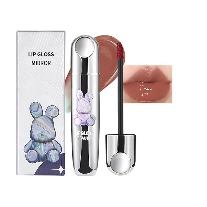 Rosewood Nude Hydrating Lip Gloss Tint–High Pigment Plumping Lip Tint,Long-Lasting Waterproof Lip Lacquer,for Brightening Lips with Buildable Radiant Gloss,Gift for Women Holiday Makeup,616#