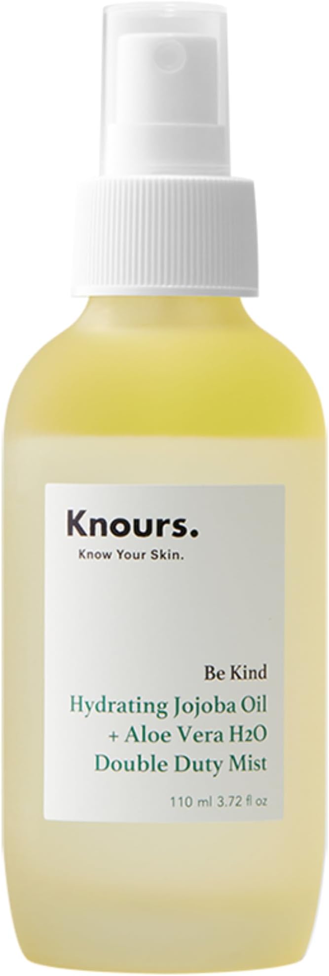 Knours Korean Hydrating Jojoba Oil + Aloe Vera H2O | Knours Be Kind Face Mist Spray | Vegan Squalane | Dry, Sensitive Skin | for Redness |110ml/3.72fl oz