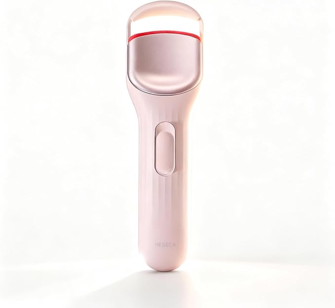 HEBECA Eyelash Curler for 24Hr Lasting Lift, Rechargeable 600Mah Battery Heated Lash Curler with Wider Design for No Pinching, Quick Heat Up & 2 Temp Settings 149°F /167°F for Thick & Fine Lashes
