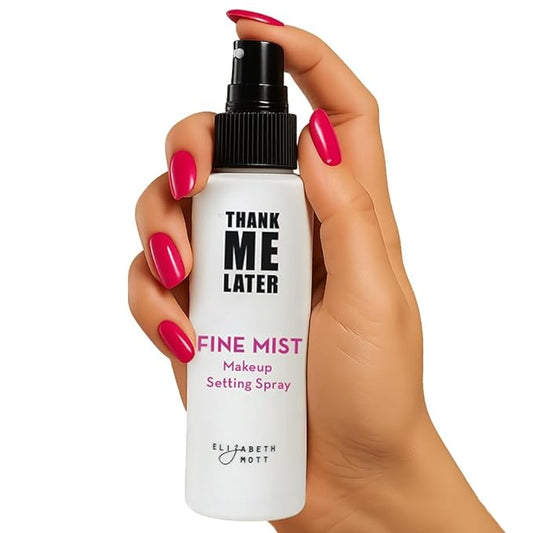 Elizabeth Mott Thank Me Later 3-in-1 Dewy Makeup Setting Spray - Hydrating & Long-Lasting Fine Mist with Niacinamide for Radiant, Glowy Skin - Lightweight, Oil-Free & Cruelty-Free Formula, 95 mL