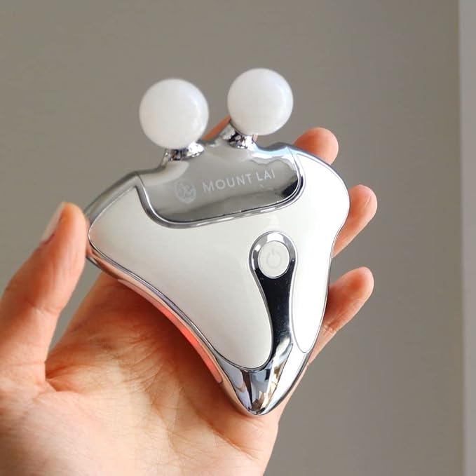 Mount Lai Vitality Qi LED Gua Sha Device, LED Light Therapy for Face, Gua Sha Facial Tools for Firming, Lifting, Sculpting, Anti-Aging, Tension-Melting, Face Lift Device Heat Therapy and Rejuvenation