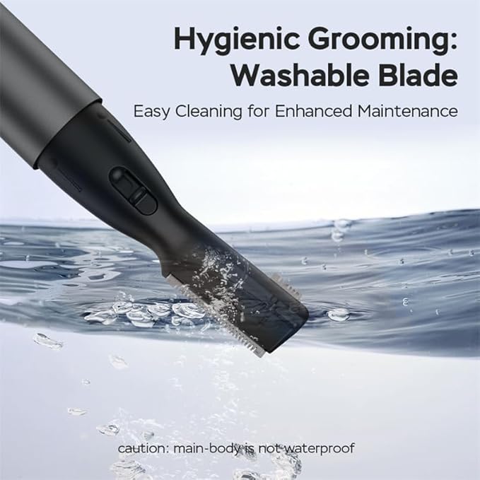 aisleek Upgraded Eyebrow Trimmer for Men, Precision Detailer, Battery-Powered Eyebrow Razor with Rinseable Blade, Facial Hair Trimmer with Comb, Compact Pen-Size, Safe Painless Shaver