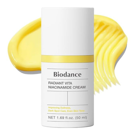 BIODANCE Radiant Vita Niacinamide Cream, Brightening, Dark Spot Correcting Facial Moisturizer, Korean Skin Care, Gifts for Women | 1.69 fl.oz, 50ml