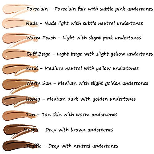 2 Pack Yaper Foundation 101# Porcelain and 102# Nude,Soft Matte Oil Control Liquid Foundation.