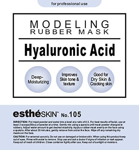No.105 Hyaluronic Acid Modeling Rubber Mask for professional use, 35 Oz.
