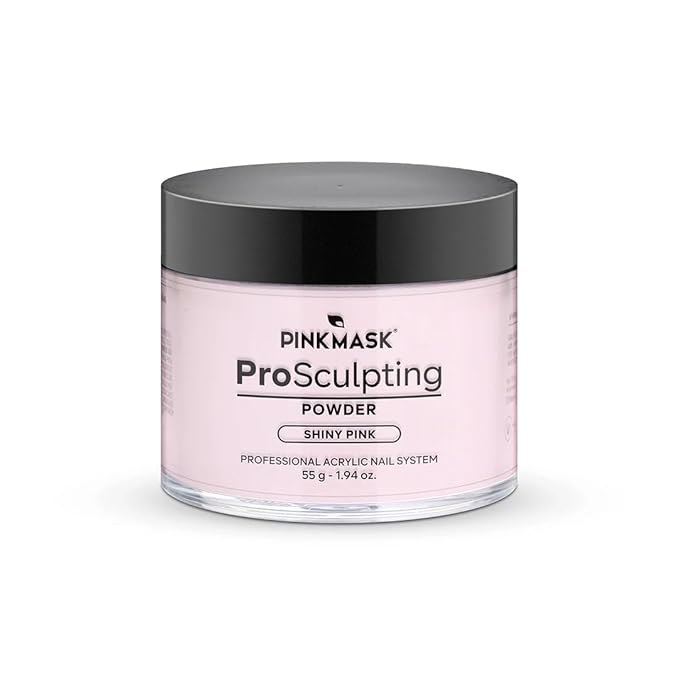 Pink Mask - Pro Sculpting Acrylic Nail Powder - Self-Leveling Formula for Bubble-Free Finish - 55 g / 1.94 oz - Baby Pink