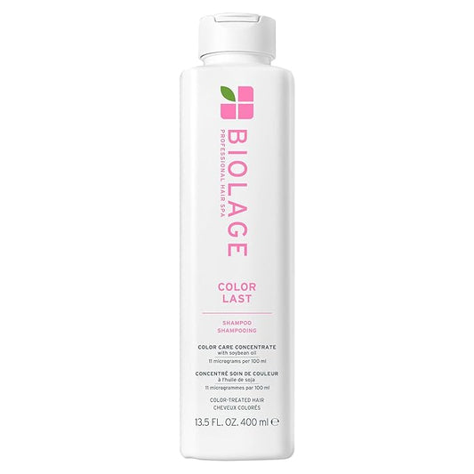 Biolage Color Last Shampoo - For Color-Treated Hair, Nourishes, Strengthens, Hydrates and Adds Shine, Soybean Oil & Stearic Acid, Paraben & Mineral Oil-Free, Vegan, 13.5 Fl Oz