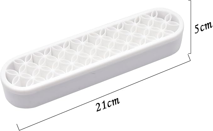 2 PCS Multi-Purpose Cosmetic Storage Box, Desktop Organizers Silicone Make Up Brush Storage Stand Desktop Storage Box for Brush,Pencil,Art Supplies, Painting Brush(White)