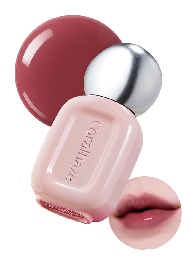 CORALHAZE Dew Drop Tint #209 Crush 4.5g, Hydrating, Glossy, Lightweight Lip Stain with High-shine, Long Lasting Color with Moisturizing Lip Oil, Dewy Finish, Korean Beauty Makeup