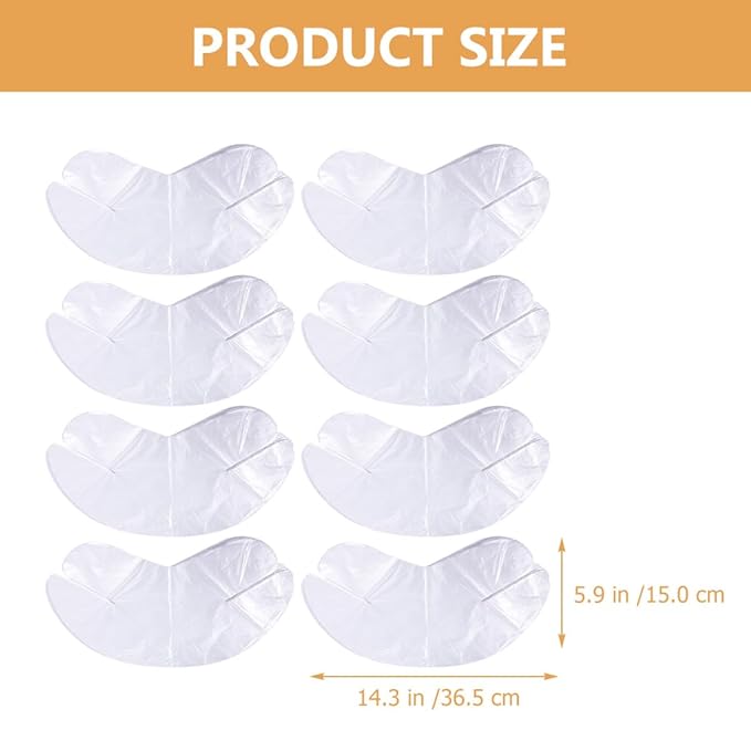 HONITANO Disposable Neck Mask Sheets 200Pcs Hydrating Plastic Skin Care Patches Moisturizing Neck Treatment for Facial Skincare Spa Use