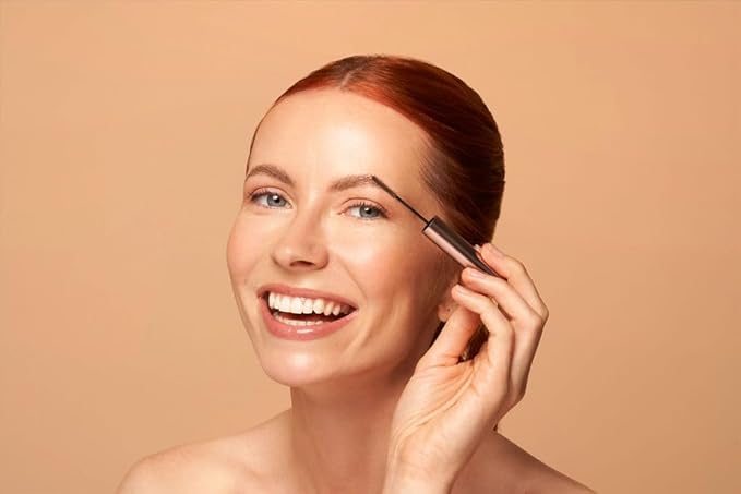 YENSA Brows On Brows Super Defining Tinted Eyebrow Gel - Long-Wear Shaping Eye Brow Gel with Superfoods for Color & Thickness - Combs, Shapes & Locks Eyebrows into Place - Auburn (0.17 oz)