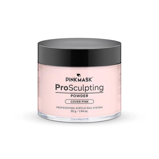 Pink Mask - Pro Sculpting Acrylic Nail Powder - Self-Leveling Formula for Bubble-Free Finish - 55 g / 1.94 oz - Cover Pink