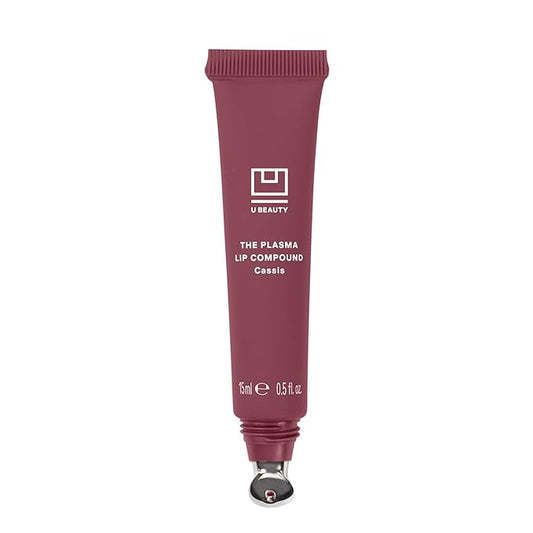 U Beauty The PLASMA Tinted Lip Compound - Anti-Aging & Anti-Wrinkle Lip Gloss, Hyaluronic Acid, Shea Butter & Peptides for Hydration & Plumping,Cassis - 15 mL