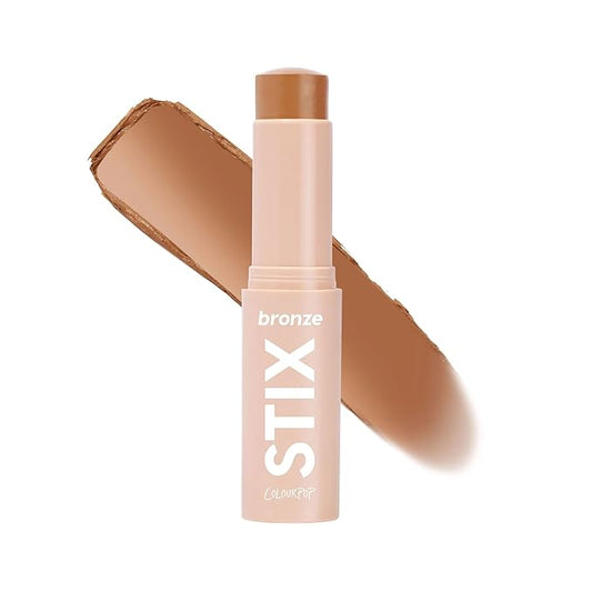 ColourPop Cream Bronzer Stick - Blendable Cream Contour & Glowy Summer Makeup with a Natural, Matte Finish - Buildable Formula for Shimmer-Free, Sun-Kissed Warmth - Moonstone Beach (0.28 oz)