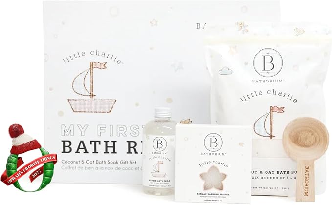 Bathorium Little Charlie Konjac Body Sponge, Gentle & Cleansing Sponge for Babies, Sensitive Skin, 100% Pure Konjac, Ideal for Daily Use, 1 Each