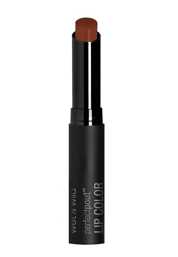 wet n wild ipstick Perfect Pout Lipstick Lip Color Fall Red Extra Cinnamon Please | Non-Tacky | Non-Sticky | Long Lasting (Pack of 2)