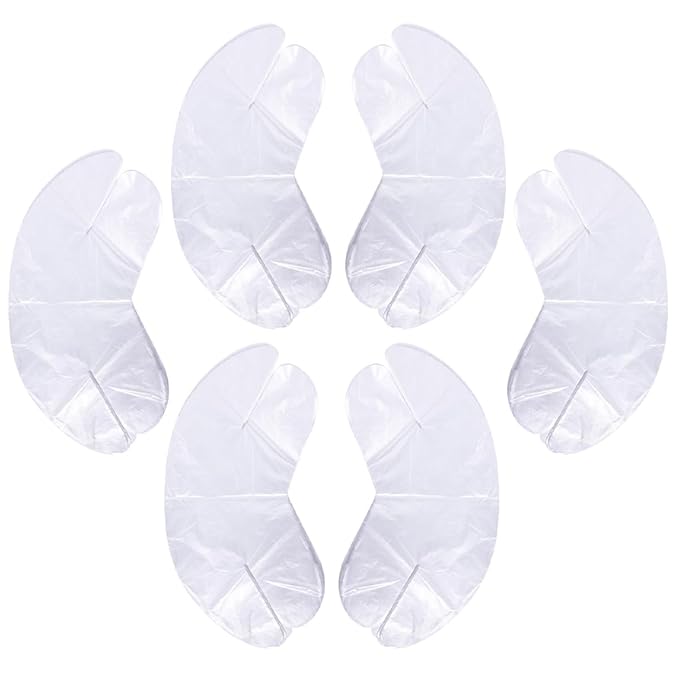 Healeved 200pcs Disposable Plastic Neck Mask Sheets Moisturizing Hydrating Spa Skin Care Patch for Salon and Home Use