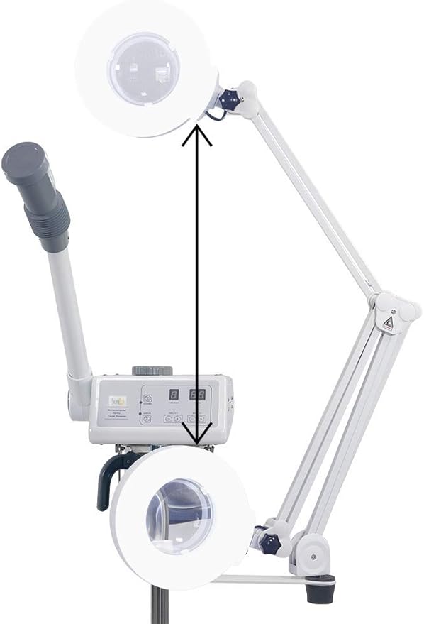 SKINACT Digital Euro Facial Steamer with Aroma Therapy + LED Magnifying Lamp