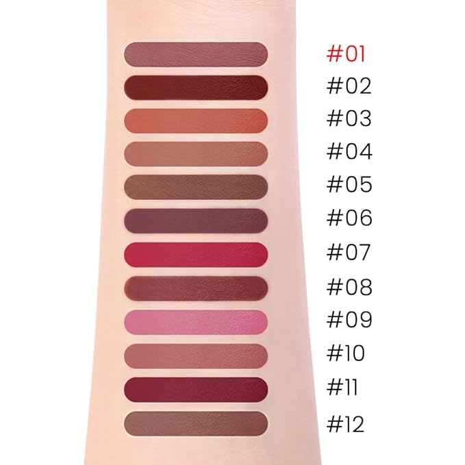 evpct Cherry Red Matte Creamy Retractable Lip Liner Pencils for Shaping & Sculpting Lips, Lip Pencils for Women Long Lasting Waterproof Rich Lip Colors Liner Crayon Lipstick delineador de labios 01