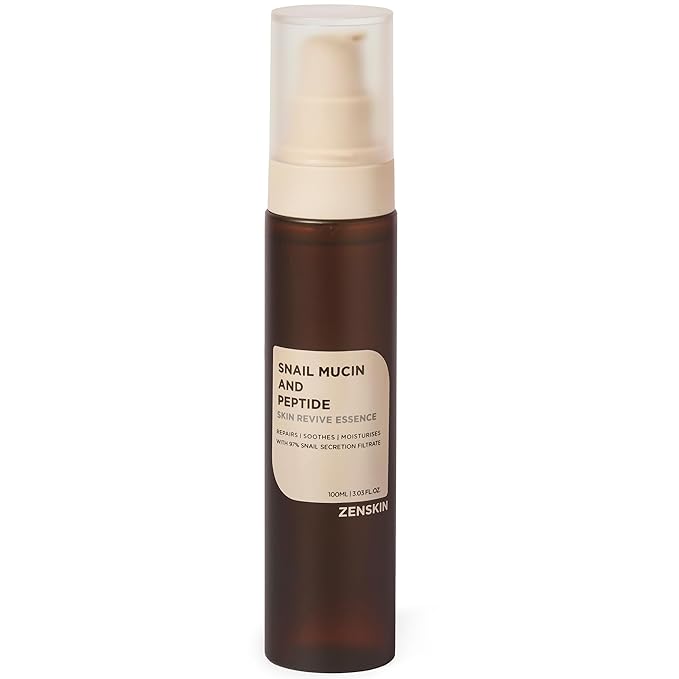 Snail Mucin Essence, Korean Hydrating Serum with Snail Mucin, Hyaluronic Acid, and Skin Revitalizing Ingredients for Smooth Skin, 100ml