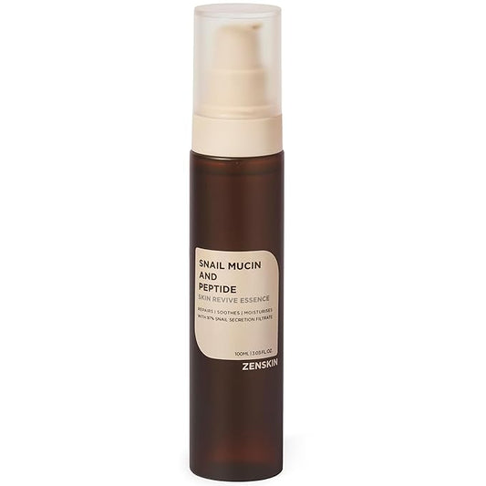 Snail Mucin Essence, Korean Hydrating Serum with Snail Mucin, Hyaluronic Acid, and Skin Revitalizing Ingredients for Smooth Skin, 100ml
