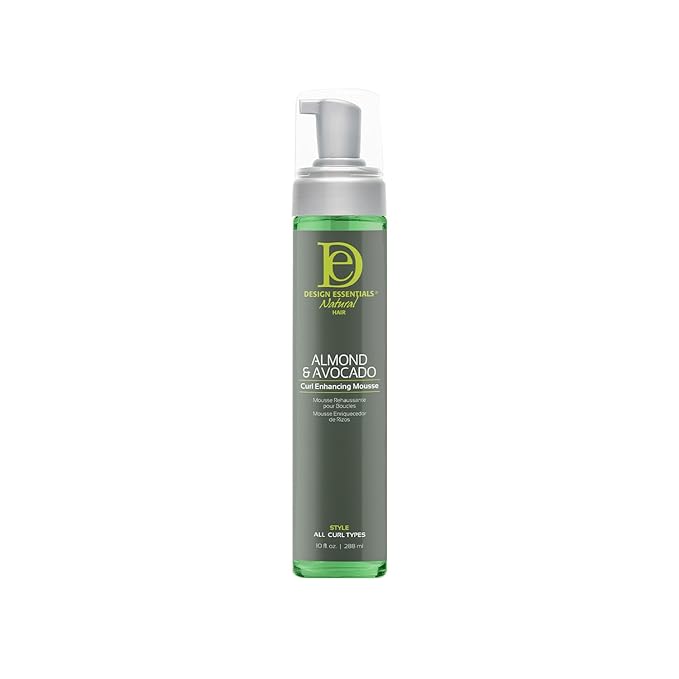Design Essentials Curl Enhancing Hair Mousse for Curly Hair; Almond and Avocado Collection, 10 Ounce