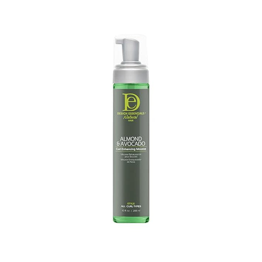 Design Essentials Curl Enhancing Hair Mousse for Curly Hair; Almond and Avocado Collection, 10 Ounce