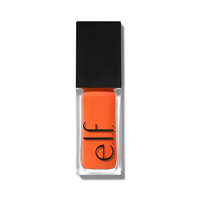 e.l.f. Glow Reviver Plumping Lip Oil, Tinted Lip Plumper For A High-Shine, Plump Finish, Infused With Jojoba Oil, Vegan & Cruelty-Free, Dreamsicle
