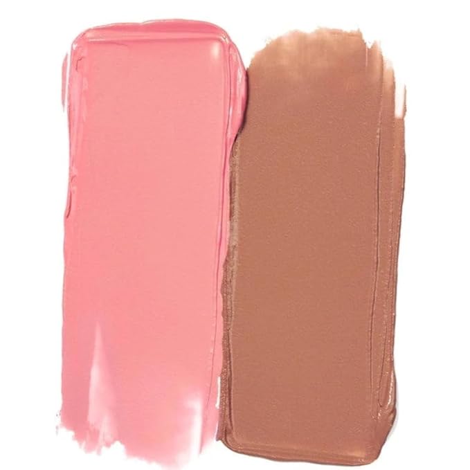 DIBS Beauty - Desert Island Duo Blush + Bronzer Stick, Creamy, buildable, blendable, streak-free - (2 You Do You/Mood Boost)(nude pink/light to tan with neutral undertones) Size: (0.3 oz)