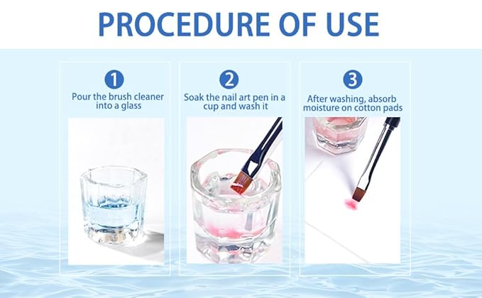 Nail Cleaner & Nail Brush Cleaner - Polyester Nail Gel Essential Kit (Nail Brush Cleaner & Gel Cleaner)