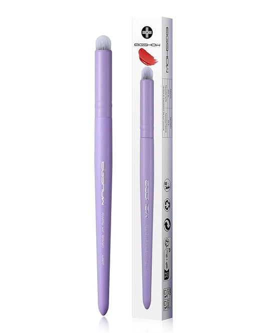 EIGSHOW Round Lip Blending Brush with Silver Ion-Infused Bristles, Soft and Skin-Safe, Reusable (L307P)