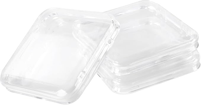 JAPCHET 24 PCS 3.3 Inch Press on Nail Organizer, Clear Storage Box with 2 Big Storage Box for Nails Display Home Salon