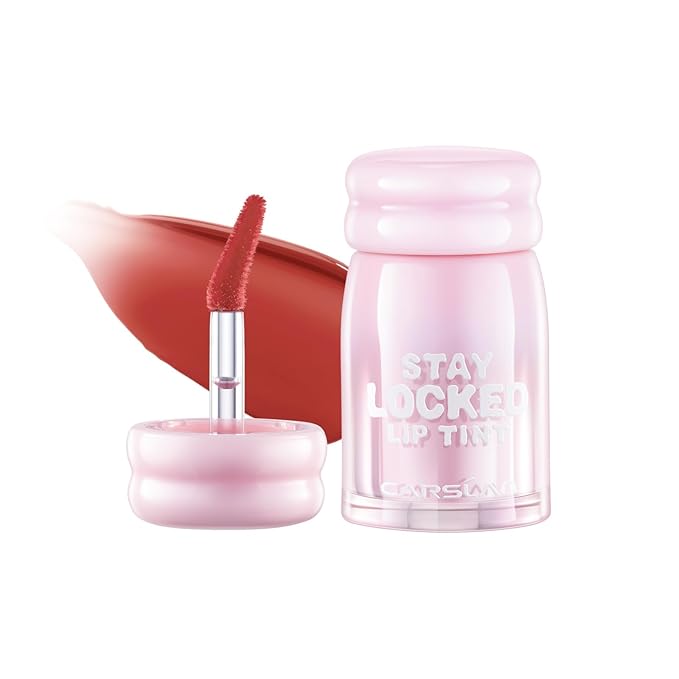 CARSLAN Stay Locked Lip Tint, Quick-Dry Long Lasting Transfer Proof Matte Lip Stain, Moisturizing Glow-Boosting Lightweight Lipstick (05)