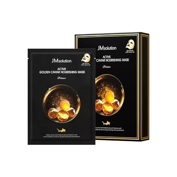 JMSolution Active Face Mask Bundle 20EA- Pink Snail, Bird Nest, Golden Cavior