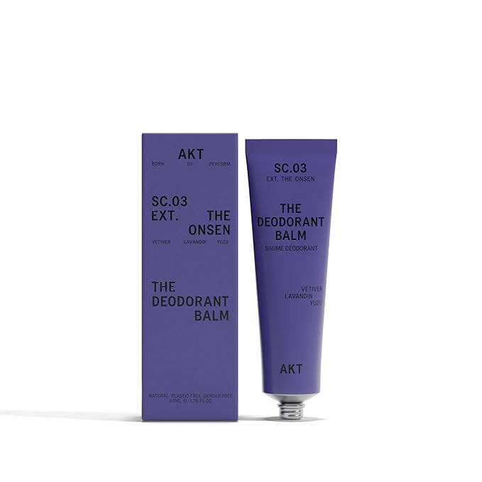 AKT Deodorant Balm 1.7 Fl Oz, Natural Deodorant for Men and Women, Award-Winning, Multi-use, Cream Deo Without Aluminum, Sc.03 The Onsen, Plastic Free, All Genders