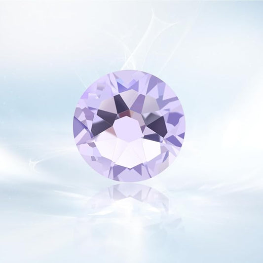 Novani Crystal Amethyst Rhinestones 1440pcs Flat Back Round Rhinestone Style 2088 Sparkly Crystal Gemstones for Nail Art and Crafting SS20,4.6-4.8mm