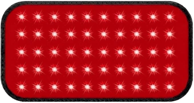 Portable Red Light Therapy Mat, Red Light Therapy Pad for Waist Back Shoulder Muscle Pain Relief (60 LEDs)