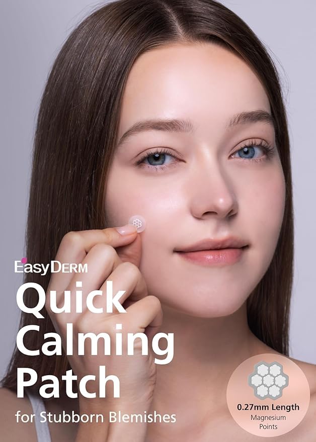 DWEasyDerm EasyDerm Magnesium Pimple Patches – Hydrocolloid Acne Spot Treatment with Ampoule & Tweezer, 10 Calming Zit Stickers by Daewoong, 이지덤, 대웅제약